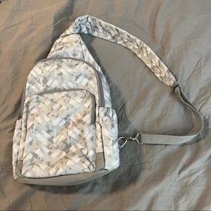 Thirty One Adjustable Sling Backpack - Mystic Grey
